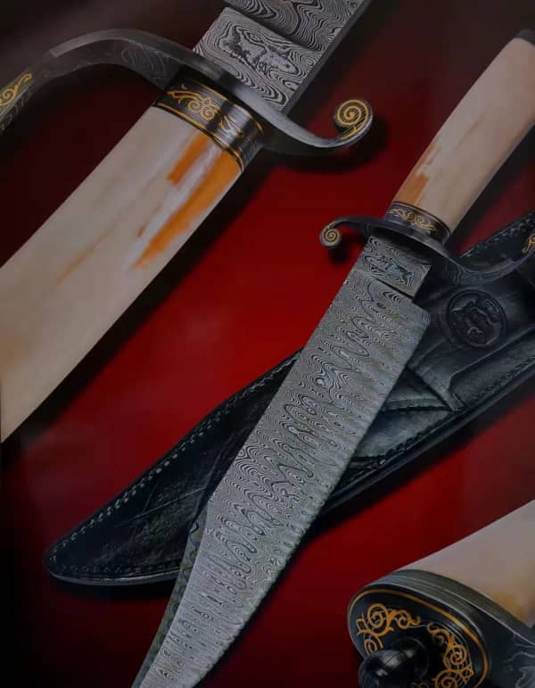 Appreciation of works by famous craftsmen | Harvey Dean &#8211; Mississippi Bowie/D Gauntlet Bowie/Classical Feather Bowie, Shieldon