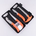OEM fishing set 7 functions in 1 plastic box 3 knives saw glove outdoor necessity kit ZY-FKS12