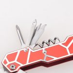 Navaja OEM 15 en 1, mango de varios colores de aluminio, herramienta clásica para exteriores, HF-KO5011AL2-3