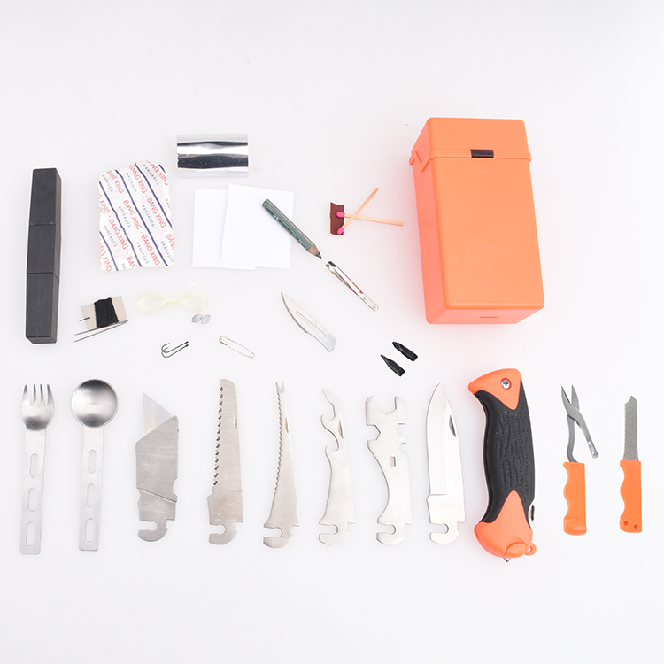 OEM 도구 세트 1 플라스틱 케이스의 29 기능 분리형 칼 톱 커터 가위 스크루 드라이버 ZY-FKS08