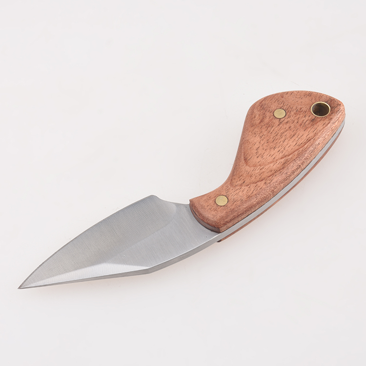 Guaina in nylon 3Cr manico in legno a lama fissa all'ingrosso in stock coltello da esterno MC-SK-69