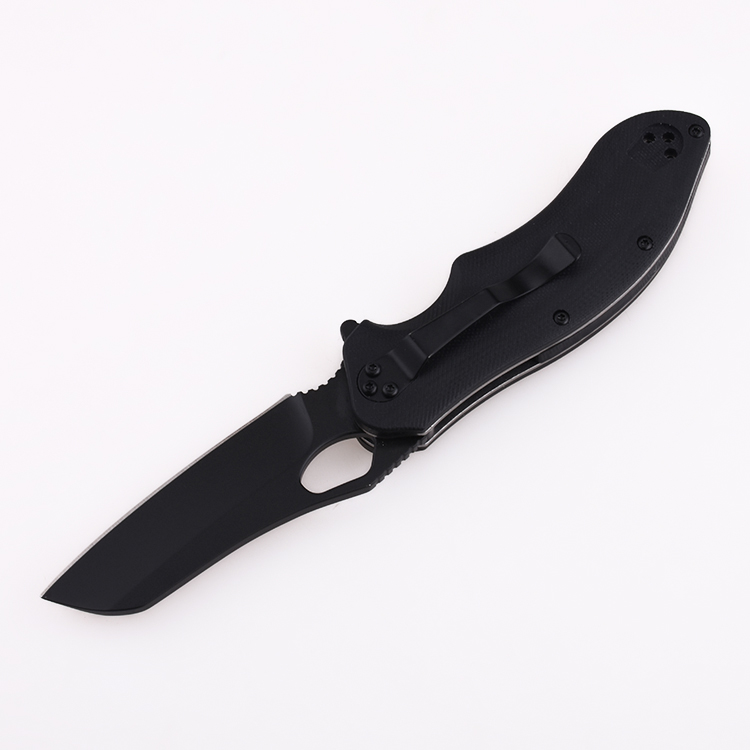 OEM EDC 7Cr17 лезвие G10 ручка стальной шарикоподшипник флиппер отверстие быстро открытый складной нож LS-2564