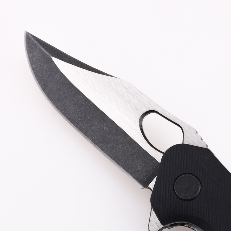 OEM EDC 7Cr17 pisau G10 menangani bantalan bola baja sirip lubang cepat terbuka pisau lipat LS-2564-A