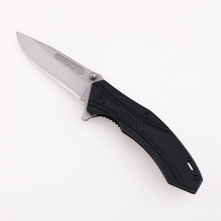 Складные ножи OEM 5Cr сатинированное лезвие, ручка из анодированного алюминия, стальной шарикоподшипник, быстрое открытие LS-2568