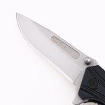 Facas dobráveis OEM 5Cr lâmina de cetim cabo de alumínio anodizado rolamento de esferas de aço abertura rápida LS-2568