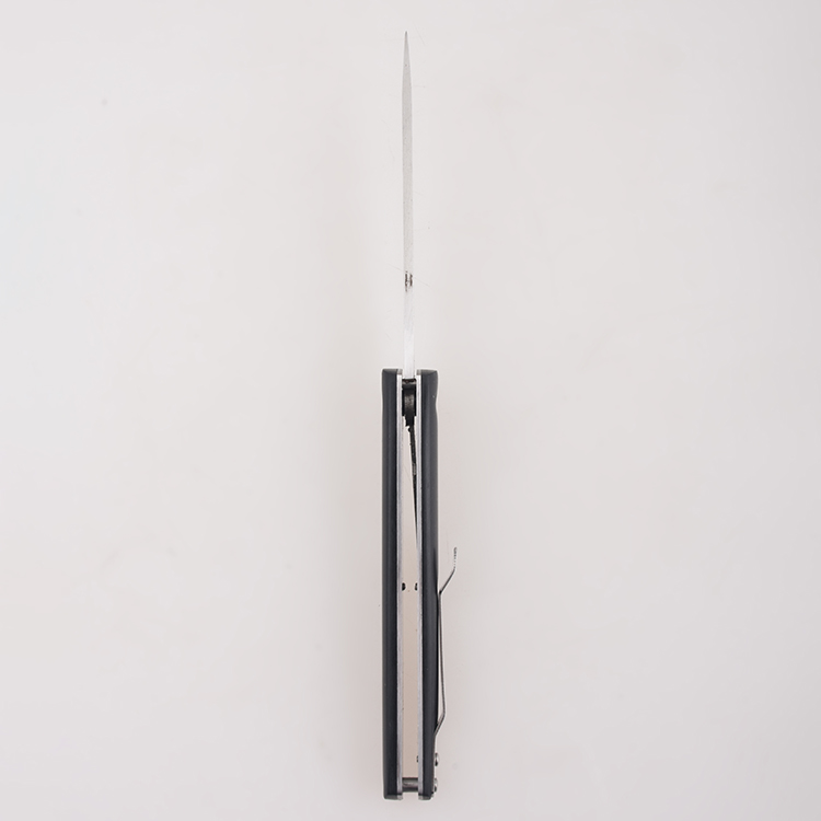 Wholesale folding wood handle 3Cr blade flipper fast open slim pocket knife MC-SK-35