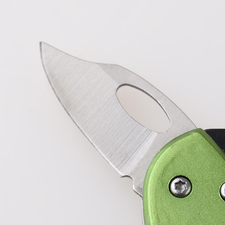 OEM Canabiner hoja de bloqueo mini cuchillo juego de regalo multicolor llavero aluminio anodizado JLD-KC20B