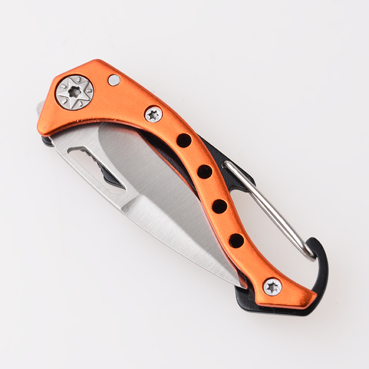 OEM Canabiner liner lock knife set market campaign gift portable small blade key hole JLD-KC30