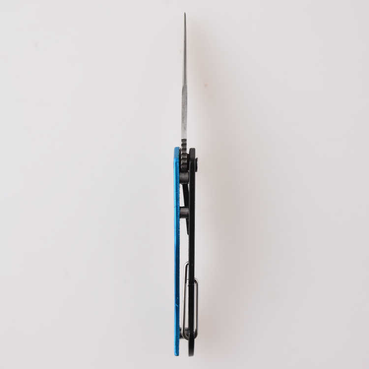 OEM Canabiner cuchillo aluminio anodizado mango hoja portátil al aire libre clip para llave JLD-KC30