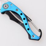 OEM Canabiner knife aluminium anodized handle portable blade outdoor key clip JLD-KC30