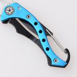 OEM Canabiner coltello manico in alluminio anodizzato lama portatile clip chiave esterna JLD-KC30