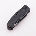 OEM cuchillo plegable lockback 3 cuchillas en 1 cortador al aire libre sierra gancho de tripa hoja dentada JLD-C383