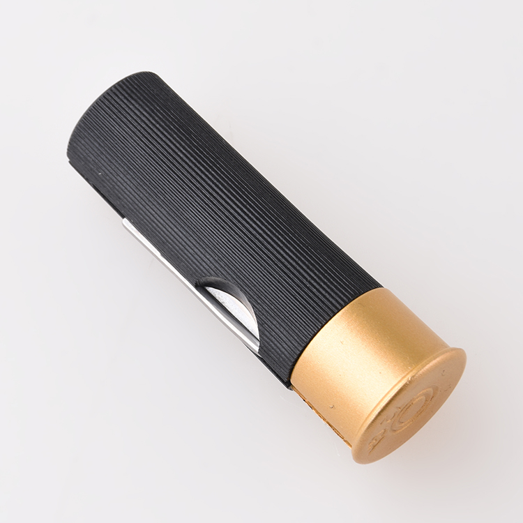 OEM cuchillo plegable mini marca de uñas hoja de junta deslizante bala mango de plástico juego de regalo JLD-212M