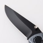 Складной нож OEM, черненое лезвие, камуфляжная оболочка, ручка, шпилька для большого пальца, открытая JLD-YJ109