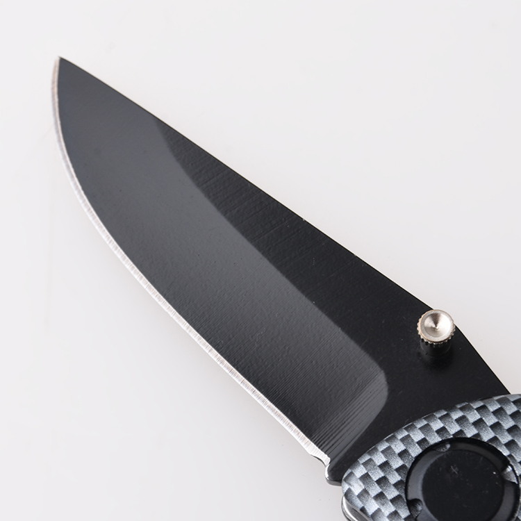 Складной нож OEM, черненое лезвие, камуфляжная оболочка, ручка, шпилька для большого пальца, открытая JLD-YJ109