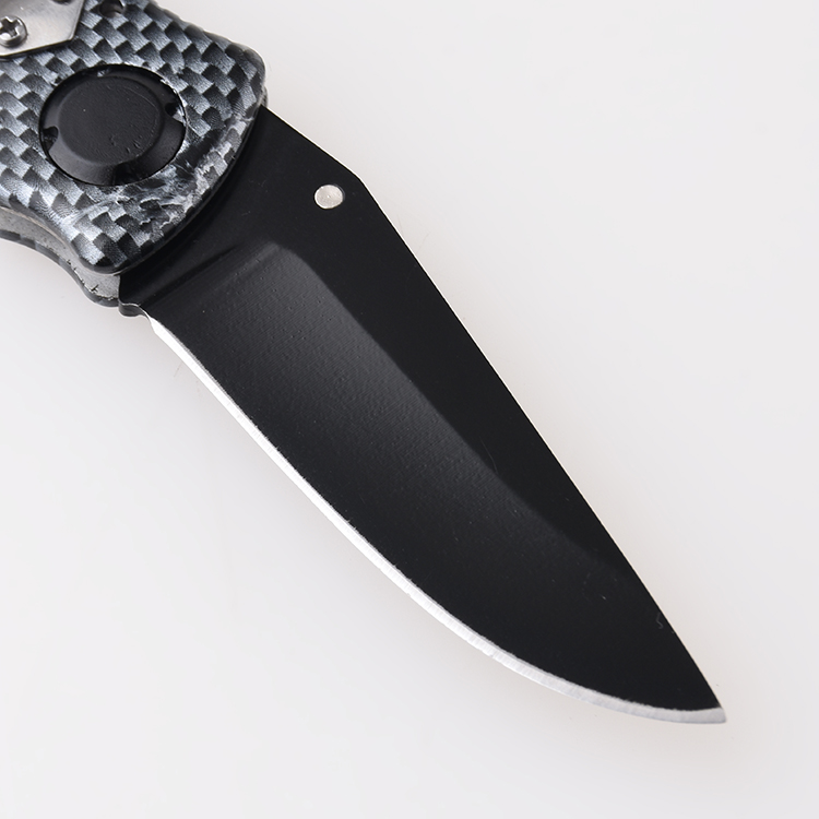 Складной нож OEM, черненое лезвие, камуфляжная оболочка, ручка, шпилька для большого пальца, открытая JLD-YJ109