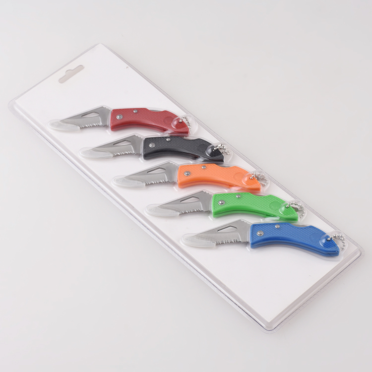 OEM Folding knife set portable plastic handle multi-color figures free conbination JLD-YK733