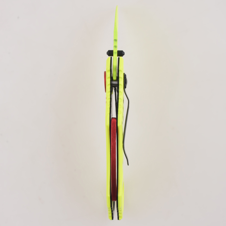 Coltelli pieghevoli OEM Hawkbill lama rivestimento in acciaio inossidabile con rivestimento per la stampa del coltello a collo di blocco FR-0501