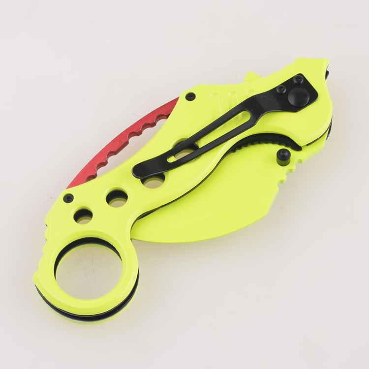 OEM folding knives Hawkbill blade stainless steel liner lock neck knife