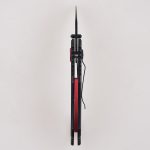 OEM na natitiklop na mga kutsilyo na itim na Hawkbill point neck blade pivot aluminum anodized ring FR-0503