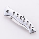 Coltelli pieghevoli OEM lama seghettata manico in alluminio scheletrato opzione multi-grafica JLD-20263