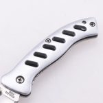 Coltelli pieghevoli OEM lama seghettata manico in alluminio scheletrato opzione multi-grafica JLD-20263