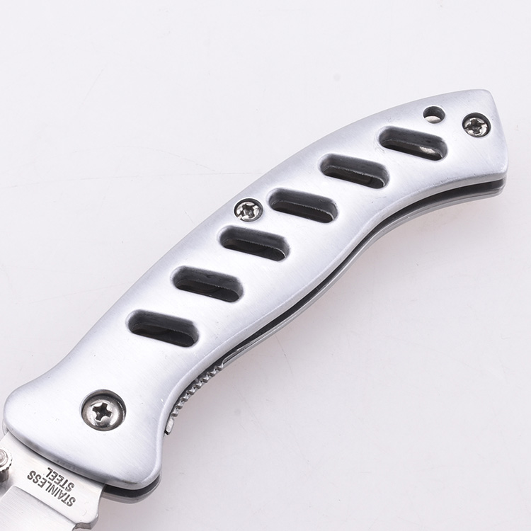 OEM 접는 나이프 톱니 모양의 블레이드 스켈레톤 알루미늄 핸들 멀티 그래픽 옵션 JLD-20263