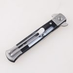 Cuchillos plegables OEM mango de revestimiento de junta deslizante navaja automática stiletto bayoneta FR-0506