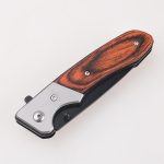 Складные ножи OEM, почерневшая шпилька для большого пальца, открытый вкладыш, замок, скользящее соединение, автоматический выкидной нож FR-0517