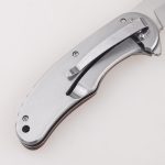 OEM Lipat pisau alur darah pisau klip titik stainless steel dengan gagang kayu FR-0509