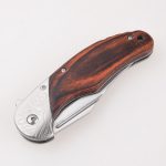Нержавеющая сталь зажима лезвия борозды ножей ОЭМ складных ножей с деревянной ручкой ФР-0509