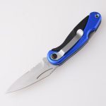 OEM Складные ножи с синим покрытием из нержавеющей стали + полипропиленовая ручка с зубчатым лезвием и замком HF-KS19