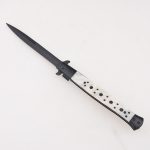 OEM folding knives mahaba ang black blade crystal acrylic handle switchblade automatic open FR-0511