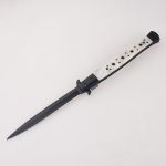 OEM folding knives long black blade crystal acrylic handle switchblade automatic open FR-0511