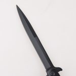 Coltelli pieghevoli OEM lama lunga in cristallo nero con manico in acrilico a serramanico automatico aperto FR-0511