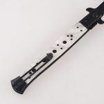 OEM folding knives mahaba ang black blade crystal acrylic handle switchblade automatic open FR-0511