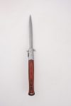 OEM cuchillos plegables mango largo de madera estilete bayoneta ranura en sangre hoja junta deslizante FR-0510 abierto