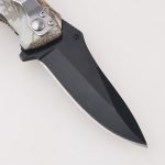 Pisau lipat OEM 3D printing cladding handle blackened blade wire cutter inlayed FR-0504