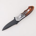 Coltelli pieghevoli OEM dorso che jimping entrambe le mani perno pollice aperto clip point lama FR-0518