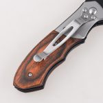 Coltelli pieghevoli OEM dorso che jimping entrambe le mani perno pollice aperto clip point lama FR-0518