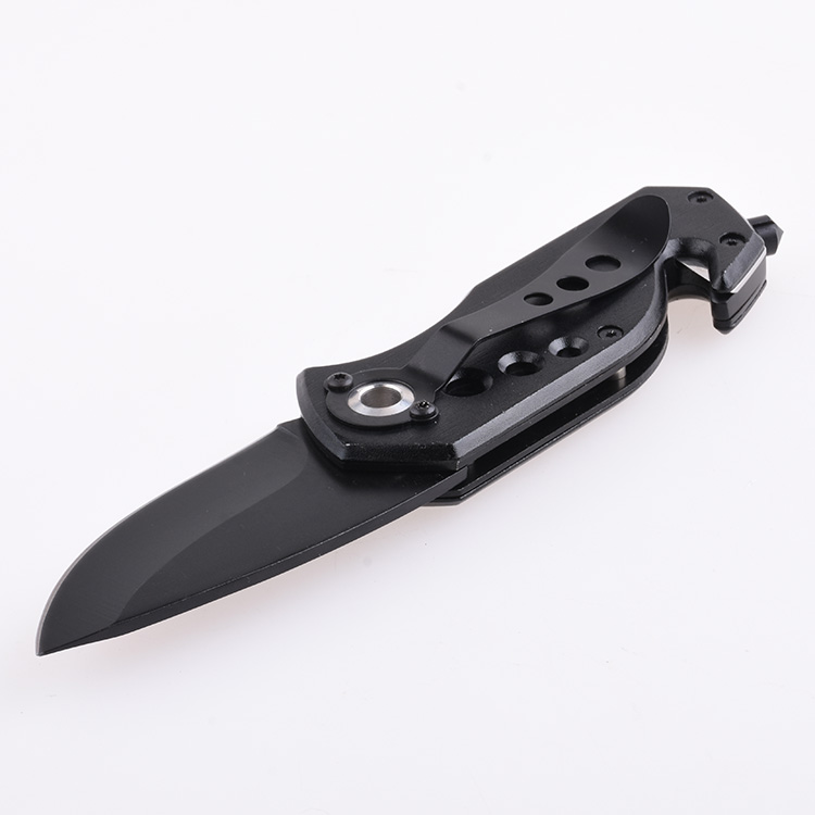 Couteaux pliants OEM coupe-ceinture de poche en acier inoxydable marteau de vie polyvalent JLD-801 (B)