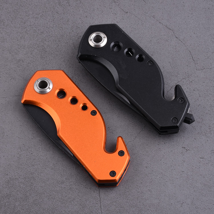 OEM Folding knives stainless steel pocket belt cutter life hammer multi-purpose JLD-801(B)