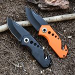 OEM Folding knives stainless steel pocket belt cutter life hammer multi-purpose JLD-801(B)