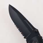 Pisau lipat OEM penuh kayu bertatahkan tukul hayat pembuka botol pemotong wayar dalam FR-0512