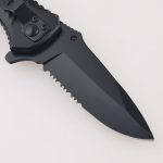 Pisau lipat OEM penuh kayu bertatahkan tukul hayat pembuka botol pemotong wayar dalam FR-0512