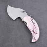 OEM складной нож с эпоксидной смолой на заказ, цветной графический логотип, упаковка мини-размера, распродажа SS-0807B