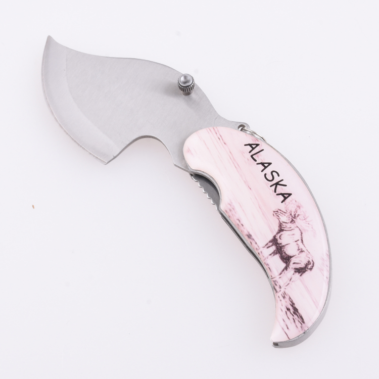 OEM cuchillo plegable epoxi mango personalizado color gráfico logo mini tamaño empaquetado venta SS-0807B