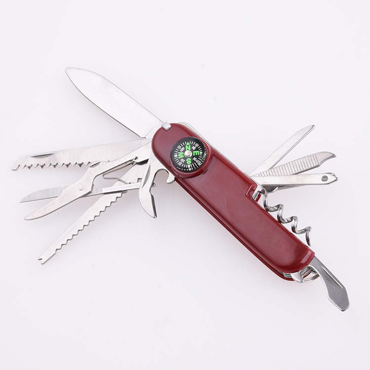 OEM Army knife 19-in-1 multi-purpose use compass gift PP handle costum color logo SS-0819