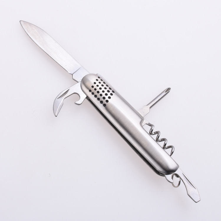 Армейский нож OEM 5-в-1, небольшой легкий классический дизайн из нержавеющей стали, настоящая оптовая распродажа SS-0840