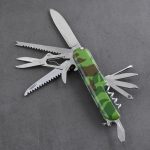 OEM Army knife custom coating handle 17-in-1 na badyet na multi-functional na regalo mababang MOQ SC-2704